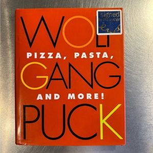 Autographed Wolfgang cookbook and The Flavor Bible book